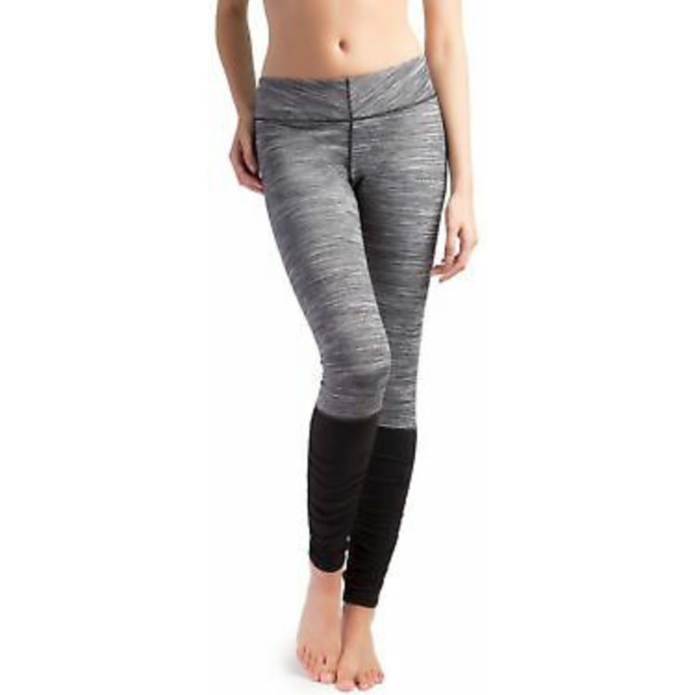 Velvet Rose Slate & Black Yoga Pants Leggings (M)